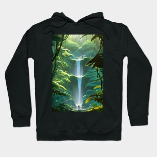 Waterfalls in a Forest - Lovers Hoodie